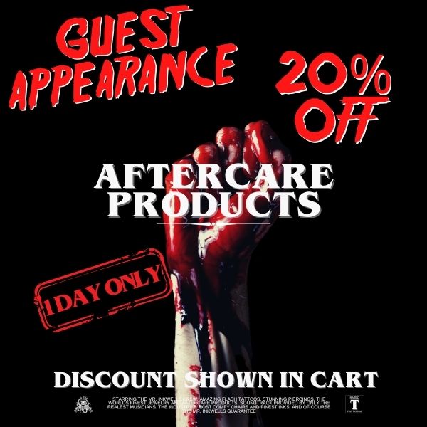 20% Off Tattoo and Piercing Aftercare Products