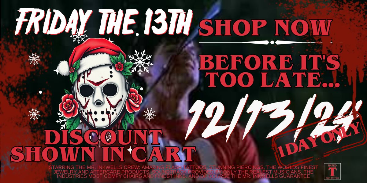 Shop Mr. Inkwells Friday The 13th Sale 20% Off Everything